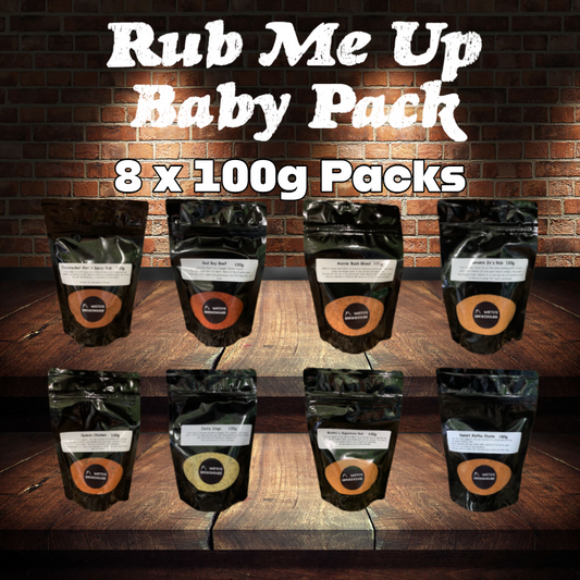 Rub Me Up Baby Pack with 8 x 100gm rubs