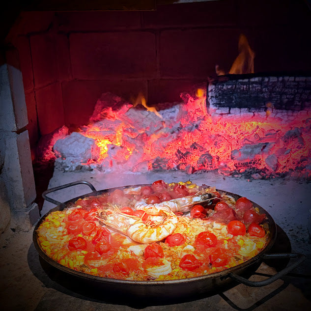 WoodFired Paella with Chicken & Prawns