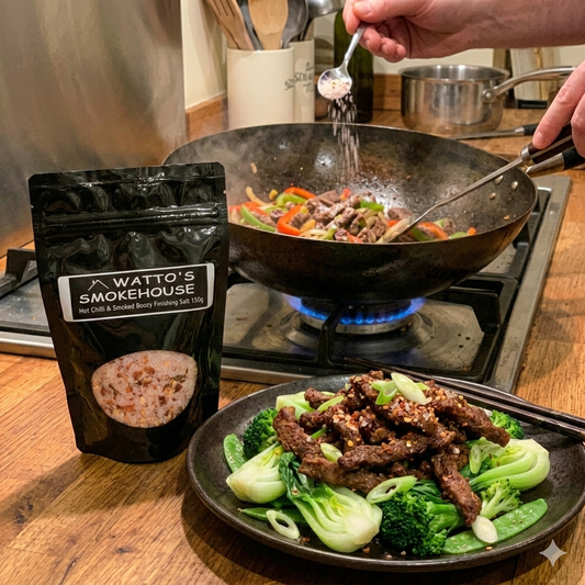 Smoked Finishing Salt with Hot Chilli  (GF) 150g