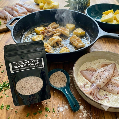 Smoked Finishing Salt with Pepper   (GF) 150g