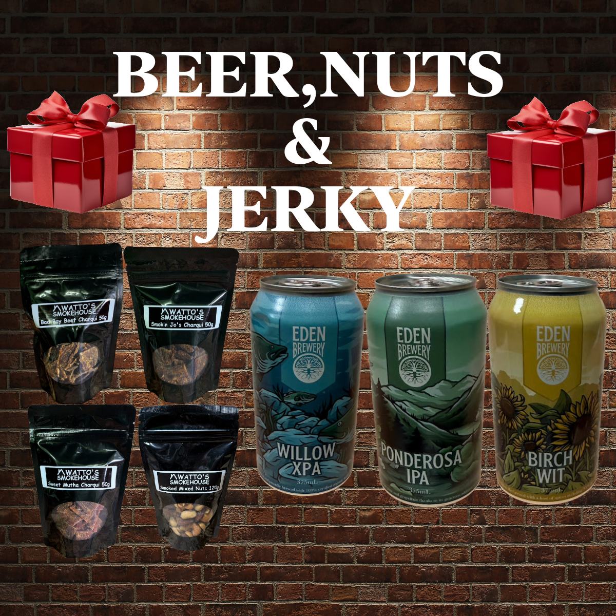 Beer, Nuts & Jerky  Gift pack