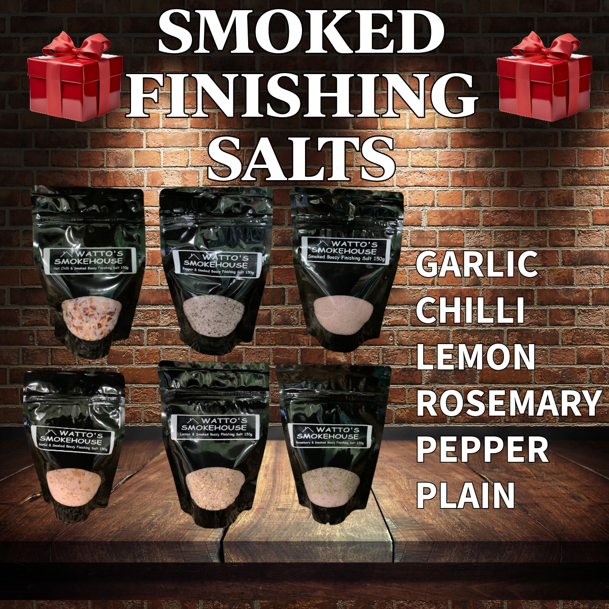 Smoked Finishing Salts Gift Pack  (GF)