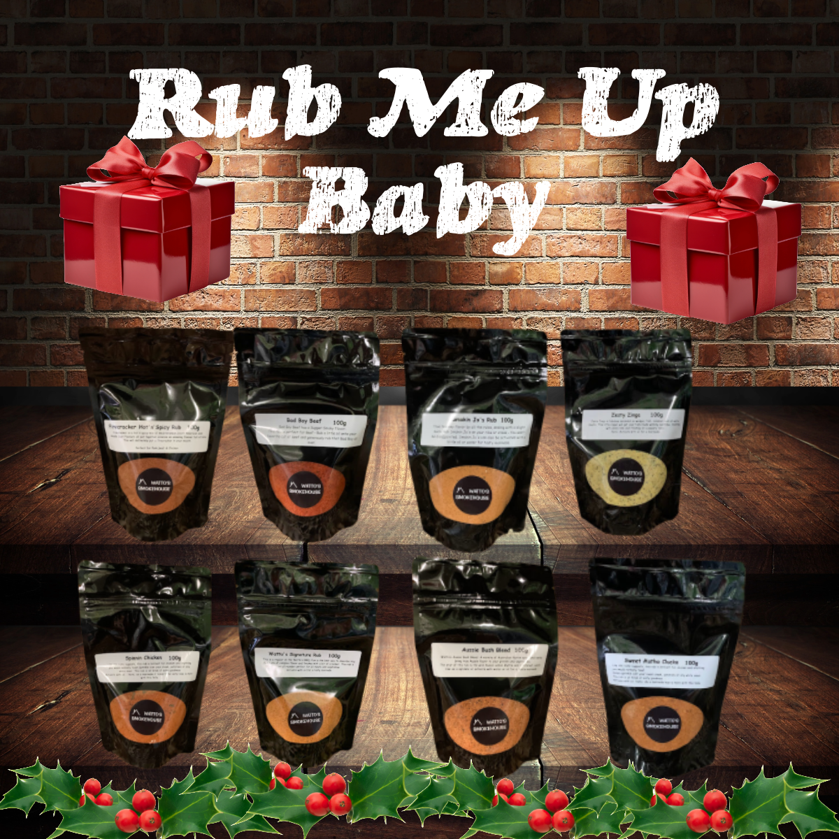 Rub Me Up Baby Pack  with 8 x 100gm rubs