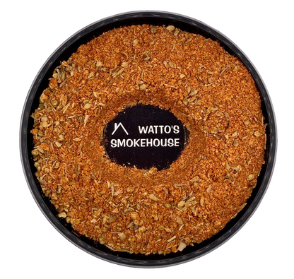 Wattos Smokehouse -Aussie Bush Blend is a variety of Australian Native spice's and herbs, Watto's Aussie Bush Blend brings a true Aussie flavour to your protein and vegetables, the star of this rub is the wild Aussie Lemon Myrtle, and rainforest Lime.