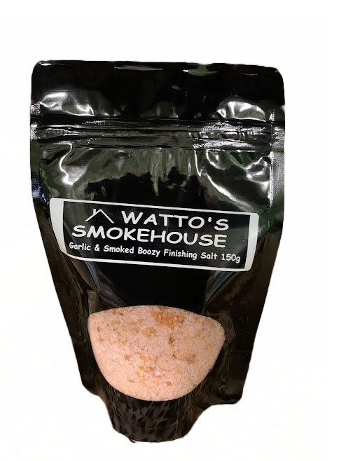 Smoked Finishing Salt with Smoked Garlic  (GF) 150g